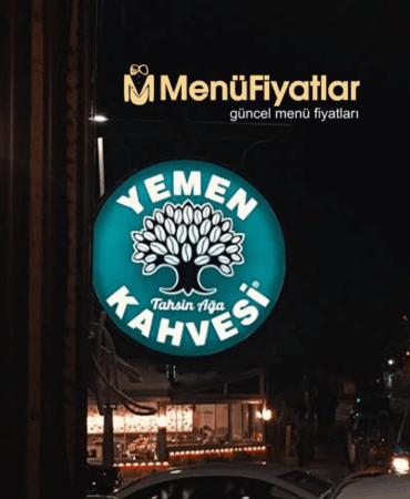 Yemen Kahvesi Menü Fiyatları