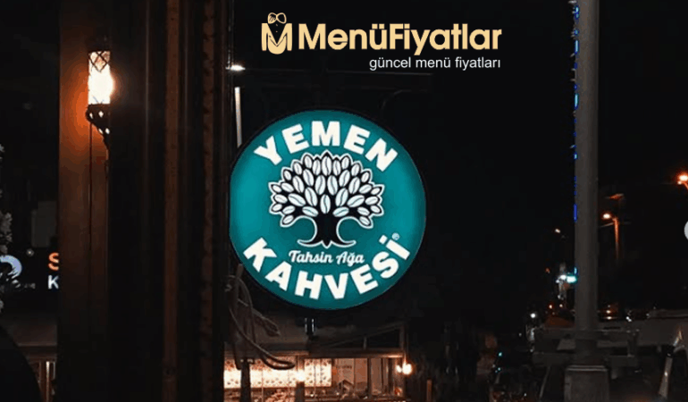 Yemen Kahvesi Menü Fiyatları