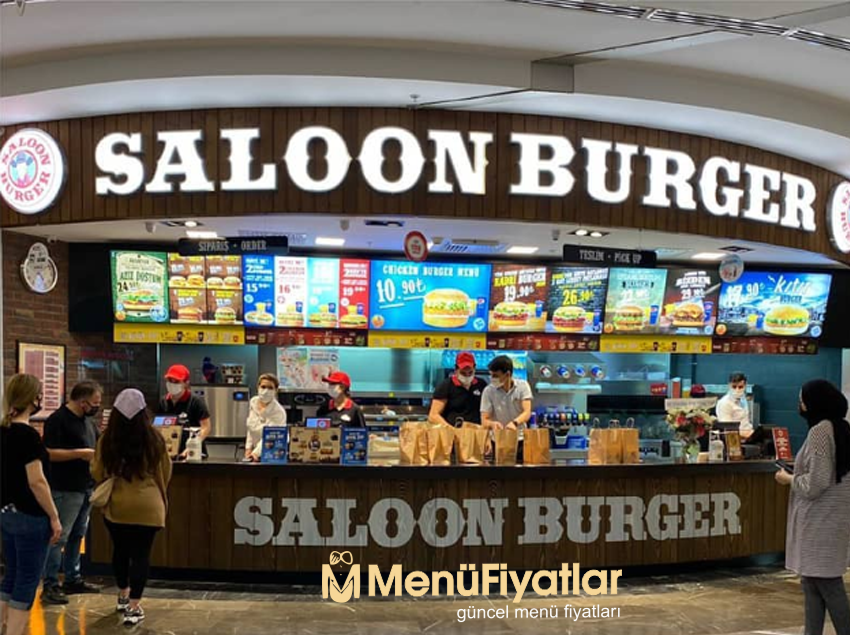 Saloon Burger Menü Fiyatları